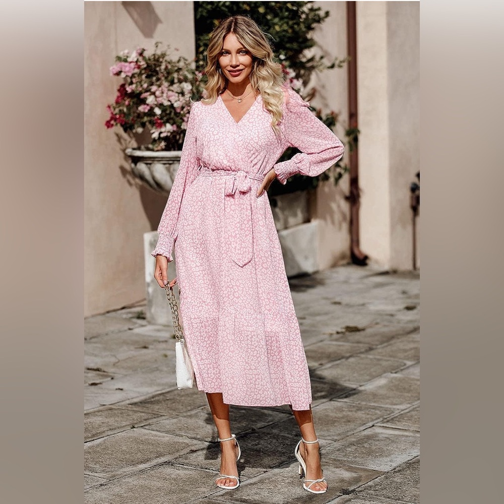 Pretty Garden Womens Flowy Midi Dress Size S